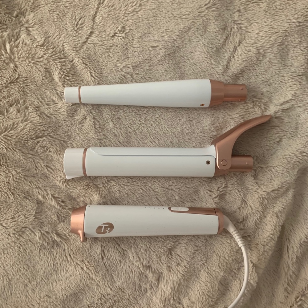 T3 convertible whirl curling iron, two attachments